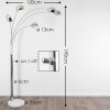 NIKKALA Floor Lamp chrome, 5-light sources