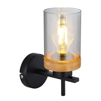 Globo FINCA Wall Light Ecru, black, 1-light source