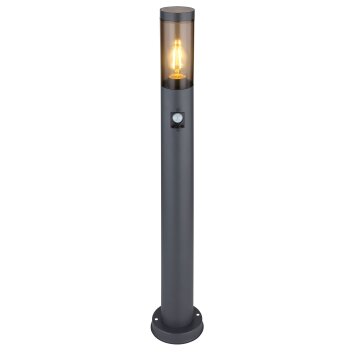 Globo BOSTON path light anthracite, 1-light source, Motion sensor