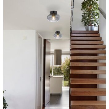 Globo SHAUN Ceiling Light black, 1-light source