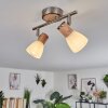 ICALMA Ceiling Light Ecru, matt nickel, 2-light sources