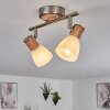 ICALMA Ceiling Light Ecru, matt nickel, 2-light sources