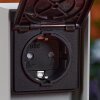 REIGOLIL outdoor socket grey, black