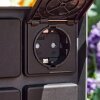 REIGOLIL outdoor socket anthracite, black