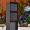 REIGOLIL outdoor socket anthracite, black