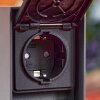 REIGOLIL outdoor socket anthracite, black