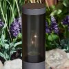 GABORONE pedestal light anthracite, black, 1-light source