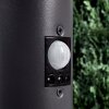 GABORONE pedestal light anthracite, 1-light source, Motion sensor