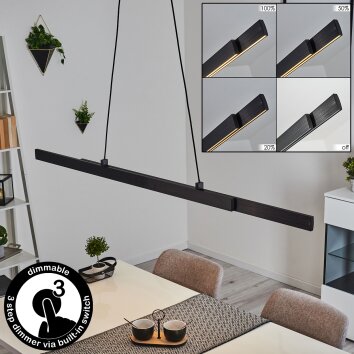 KOPILA Pendant Light LED black, 1-light source