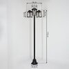 TROSA Lamp Post black, 3-light sources