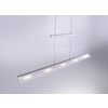 Leuchten-Direkt NELE Pendant Light LED stainless steel, 5-light sources