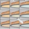 SALMI Ceiling Light LED anthracite, brown, Wood like finish, black, 1-light source, Remote control