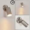 BESSIEBELLE Outdoor Wall Light stainless steel, white, 1-light source