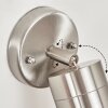 BESSIEBELLE Outdoor Wall Light stainless steel, white, 1-light source
