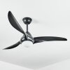MALLOA ceiling fan LED black, 1-light source, Remote control