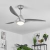 MALLOA ceiling fan LED titanium, 1-light source, Remote control