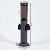 GABORONE pedestal light anthracite, 1-light source