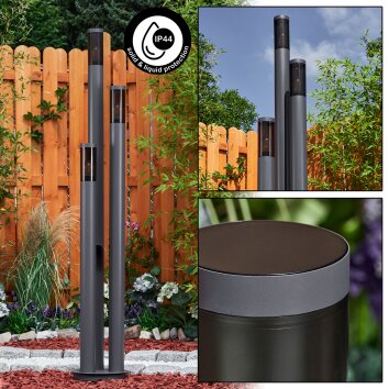 GABORONE path light anthracite, 3-light sources