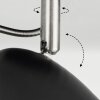MOESDORF Ceiling Light matt nickel, black, 1-light source