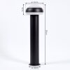 VINARA pedestal light LED black, 1-light source