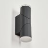 HOODS Outdoor Wall Light LED anthracite, white, 1-light source