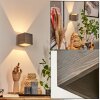 POLCURA Wall Light brown, grey, 1-light source