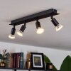 CASTILLO Ceiling Light black, 4-light sources