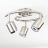 AUTILLA Ceiling Light LED matt nickel, white, 3-light sources