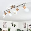 ICALMA Ceiling Light Ecru, matt nickel, 4-light sources