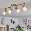 ICALMA Ceiling Light Ecru, matt nickel, 4-light sources