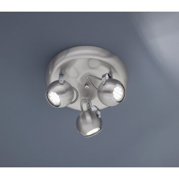 Reality BASTIA spotlight matt nickel, 3-light sources