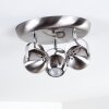Gadmen Ceiling Light matt nickel, 3-light sources