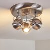 Gadmen Ceiling Light matt nickel, 3-light sources