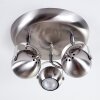 Gadmen Ceiling Light matt nickel, 3-light sources