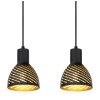 Globo LENNA Pendant Light gold, black, 4-light sources