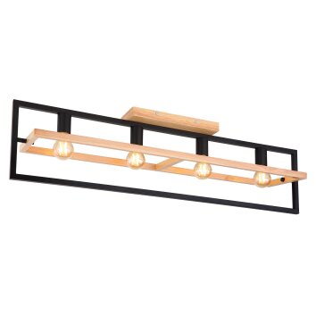 Globo ERICA Ceiling Light Ecru, black, 4-light sources