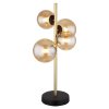 Globo RIHA Table lamp LED brass, black, 4-light sources