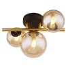 Globo RIHA Wall Light LED brass, black, 3-light sources