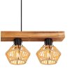 Globo STRAHLER Pendant Light black, 4-light sources