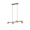 Trio MARLEY Pendant Light antique brass, 4-light sources