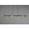 Trio MARLEY Pendant Light antique brass, 6-light sources
