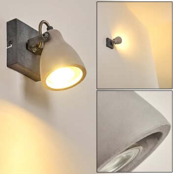Lomma Wall Light grey, 1-light source