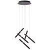 Brilliant LAGANO Pendant Light LED black, 1-light source