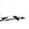 Brilliant NEBEKER Pendant Light LED black, 4-light sources, Remote control