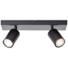 Brilliant JELLO Ceiling Light LED black, 2-light sources