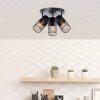 Brilliant KAMOLO Ceiling Light black, 3-light sources