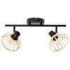 Brilliant NORAH Ceiling Light black, 2-light sources