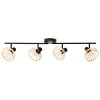 Brilliant NORAH Ceiling Light black, 4-light sources