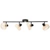 Brilliant NORAH Ceiling Light black, 4-light sources
