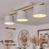 COMBARBALA Ceiling Light grey, Light wood, 3-light sources
